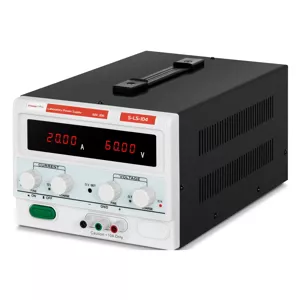 Laboratorní zdroj 0–60 V 0–20 A DC 1,200 W 4místní LED displej - Laboratorní zdroje napájení Stamos