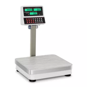 Obchodní váha bez certifikace 60 kg / 5g bílá -LCD - Obchodní váhy Steinberg Systems