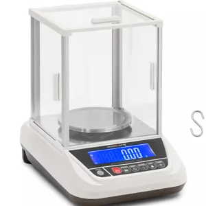 Laboratorní váha 2 000 g / 0,01 g Ø 130 mm LCD skleněný kryt proti větru - Přesné váhy Steinberg