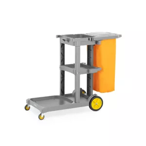 Úklidový vozík s pytlem na prádlo a krytem - Úklidové vozíky ulsonix