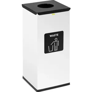 Odpadkový koš 60 l White označení zbytkového odpadu - Koše na odpadky ulsonix