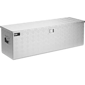 Hliníkový kufr na nářadí rýhovaný plech 124 x 38 x 38 cm 150 l - Hliníkové kufříky na nářadí MSW