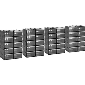 Organizér na nářadí 40 zásuvek modulový zásuvný systém montáž na stěnu - Kufry a boxy na nářadí MSW