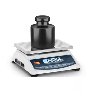 Stolní váha cejchovaná 60 kg / 20 g LCD Memory - Stolní váhy TEM
