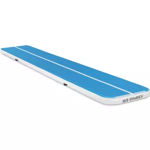 Nafukovací žíněnka 600 x 100 x 10 cm 210 kg modrá/bílá - Žíněnky Gymrex