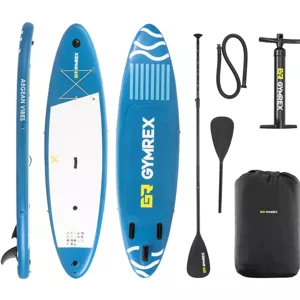 Stand Up Paddleboard nafukovací 125 kg modrý dvoukomorový 333 x 82 x 12 cm - Vodní sporty Gymrex
