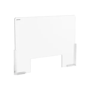 Ochranná přepážka 95 x 65 cm akrylátové sklo výdejové okénko 50 x 16 cm - Ochranné pracovní pomůcky Uniprodo