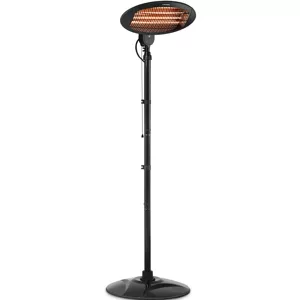 Infračervený terasový ohřívač 2 000 W stojanový tepelný zářič - Tepelné zářiče Uniprodo