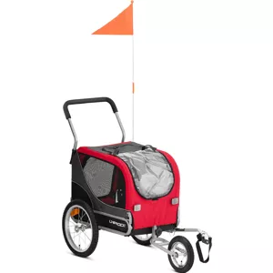Nákladní vozík za kolo pro psa 20 kg odrazky plachta - Vozíky za kolo Uniprodo