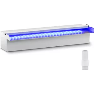 Chrlič vody 45 cm LED osvětlení modrá/bílá otevřený vývod vody - Chrliče vody Uniprodo
