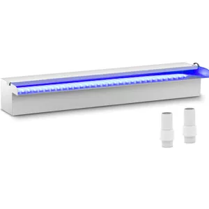 Chrlič vody 60 cm LED osvětlení modrá/bílá otevřený vývod vody - Chrliče vody Uniprodo