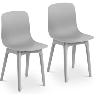 Židle 2dílná sada až 150 kg sedák 44 x 41 cm šedá - Konferenční židle Fromm & Starck