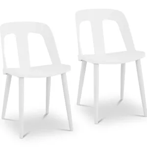 Židle 2dílná sada až 150 kg sedák 56 x 46,5 cm černobílá - Konferenční židle Fromm & Starck