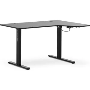 Výškově nastavitelný rohový stůl 720–1 200 mm 80 kg černá barva - Psací stoly Fromm & Starck