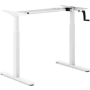 Výškově nastavitelný rám stolu manuální 70 kg bílý - Psací stoly Fromm & Starck
