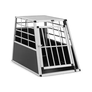 Přepravní box pro psa hliník sešikmený tvar 91 x 65 x 70 cm - Potřeby pro domácí mazlíčky Wiesenfield