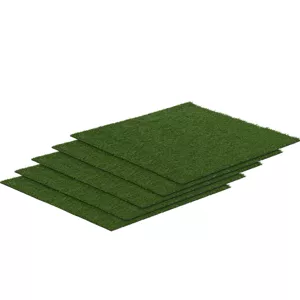Umělá tráva sada 5 kusů 100 x 100 cm výška: 20 mm počet stehů: 13/10 cm odolná proti UV záření. - Umělé trávníky hillvert