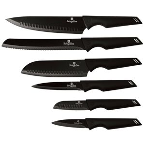 BERLINGERHAUS Sada nožů s nepřilnavým povrchem 6 ks Black Professional Line BH-2594