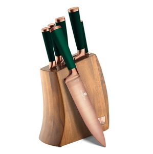 BERLINGERHAUS Sada nožů v dřevěném bloku 7 ks Emerald Collection - design.vady BH-2645sleva