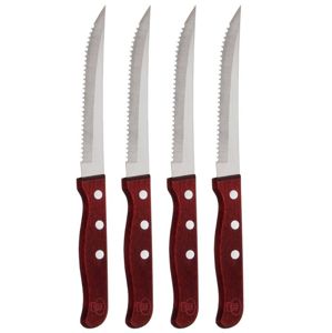 Nůž steakový nerez / dřevo 4 ks BLAUMANN BL-5013