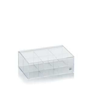 Krabička na čaj EARLY, PP plastik, transparent, 22,5x15x8cm KELA KL-11999