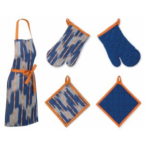 Sada kuchyňského textilu ETHNO modrá 3 ks, 100% bavlna KELA KL-12440442444