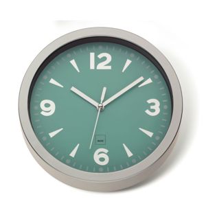 Nástěnné hodiny TURIN plastik, mentolová H 4cm / Ř 20cm KELA KL-22734