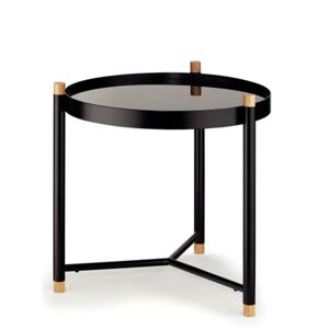 Odkládací stolek Dub kov černá