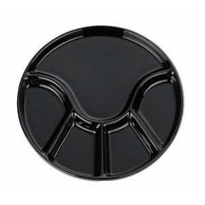 KELA Fondue talíř ANNELI černá 21,5 cm KL-67404