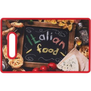 Prkénko krájecí Italian Food 36 x 22 cm červená EXCELLENT KO-170481040
