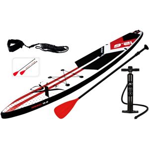 XQMAX Paddleboard pádlovací prkno 380 cm s kompletním příslušenstvím, červená KO-8DP000940