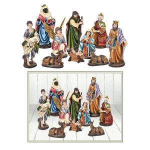 HOMESTYLING Betlém Vánoční dekorace sada 10ti figurek KO-AAA407660
