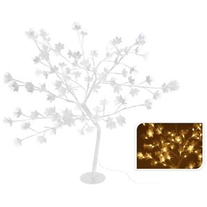 Vánoční světelný strom květy, 96LED, 100 cm, teplá bílá