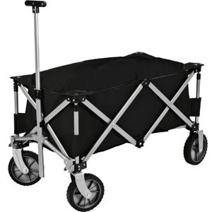 XQMAX Plážový vozík skládací černý KO-DG9000460