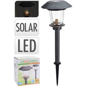 Lampa solární zahradní LED světlo nerez 52 cm