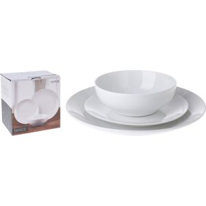 EXCELLENT Jídelní sada talířů porcelán 12 ks KO-Q90000300