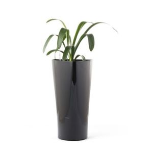 Samozavlažovací květináč Trio mini černý 15 cm