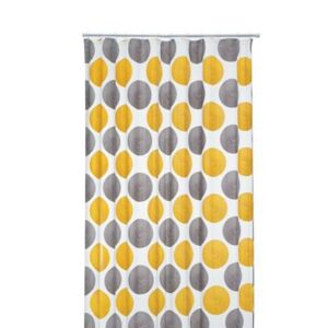 Sprchový závěs LAMARA, PEVA, šedá / žlutá   180x200cm